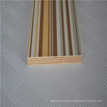 Wood grain melamine paper face blockboard core plywood